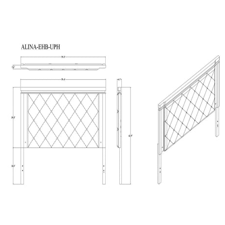 King Contemporary White Tufted Panel Bed Frame With LED Lights - Omega Lifestyles