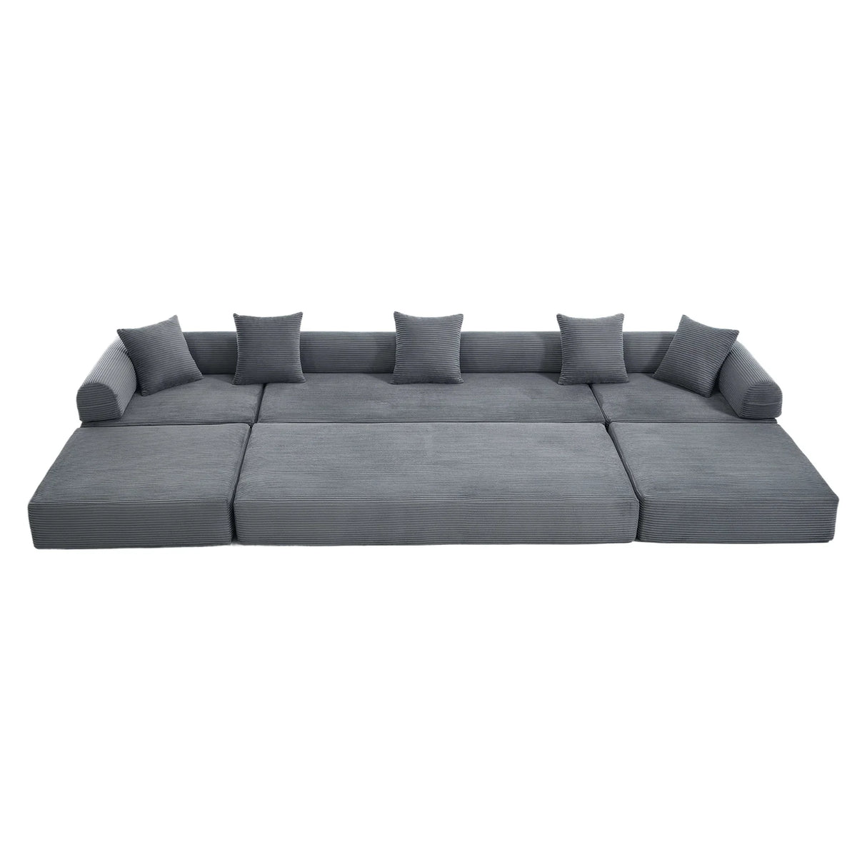 Convertible Corduroy Memory Foam Folding Sofa Bed - Omega Lifestyles