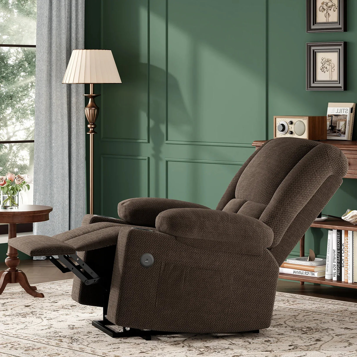 Power Lift Massage Heat Recliner Chair With USB Ports - Omega Lifestyles