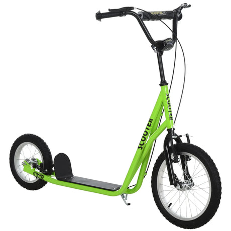 Youth Adjustable Handlebar Kick Scooter With Inflatable Tires - Omega Lifestyles