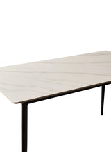 Mid Century Modern 55-Inch Round Sintered Stone Dining Table - Omega Lifestyles
