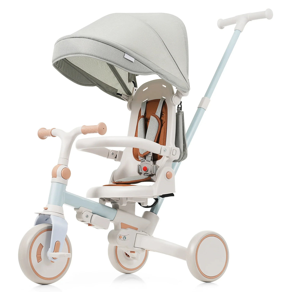 7-in-1 Multifunctional Foldable Baby Tricycle With Canopy - Omega Lifestyles