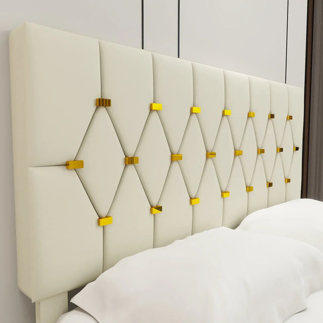 Queen Modern Velvet Upholstered Bed Frame With Trundle - Omega Lifestyles