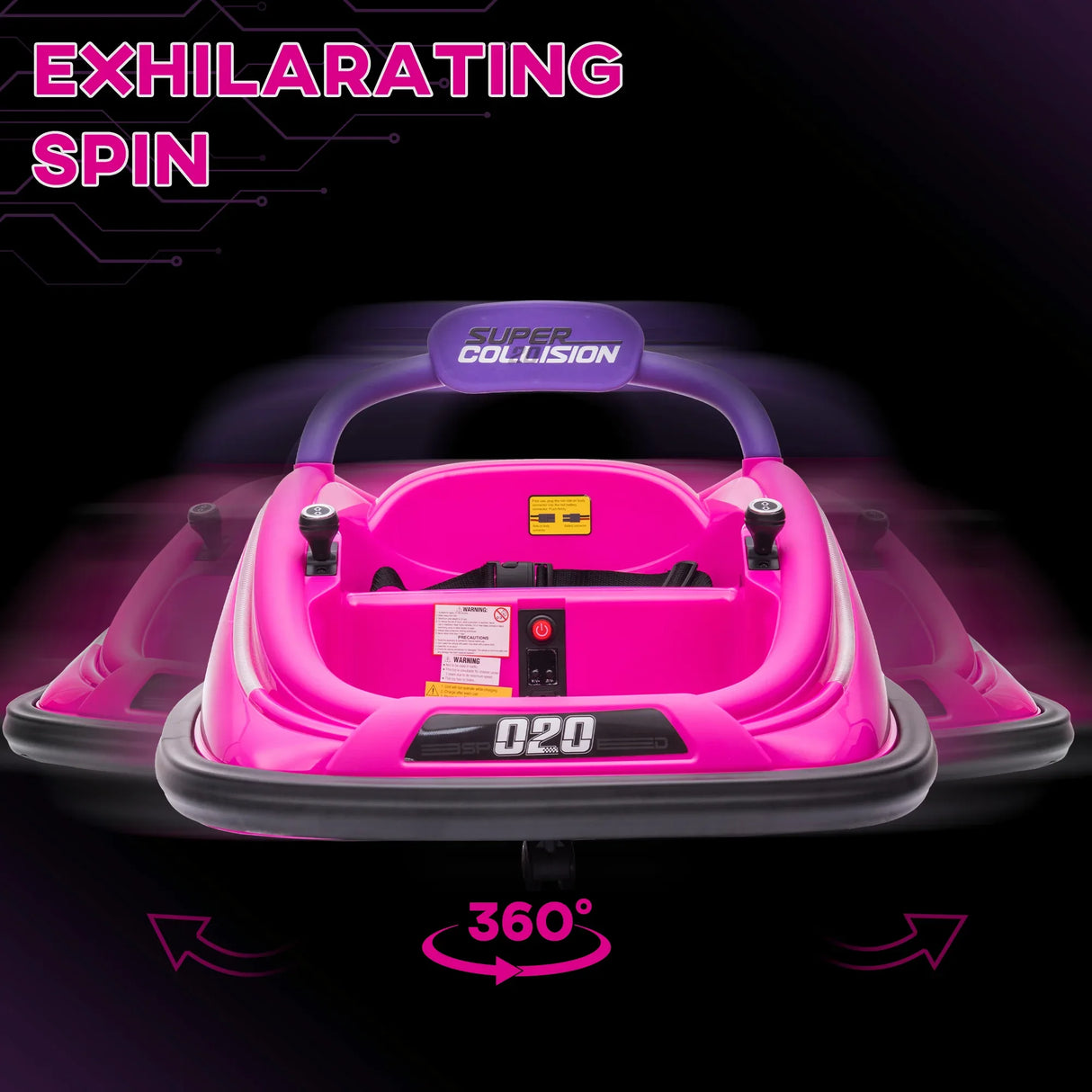 Kids Remote Control Toddler 12V Electric Bumper Car Toy - Omega Lifestyles