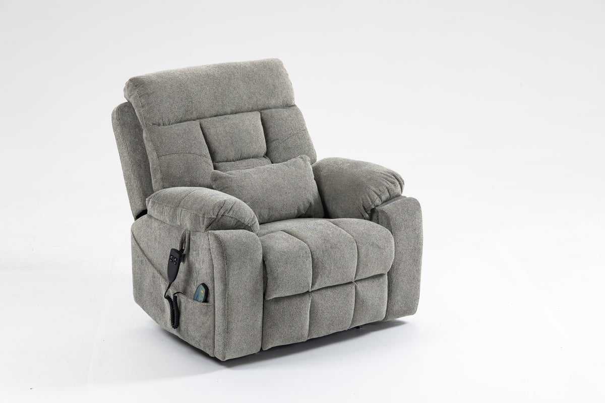 Oversized Velvet Electric Lift Massage Recliner Chair