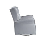 Gray Fabric Foam Padded Swivel Glider Chair - Omega Lifestyles