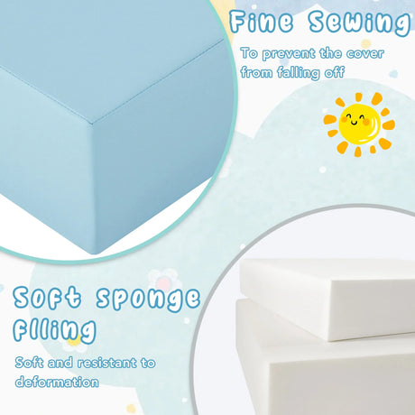 Indoor Soft Foam Climb And Crawl Playset For Kids - Omega Lifestyles