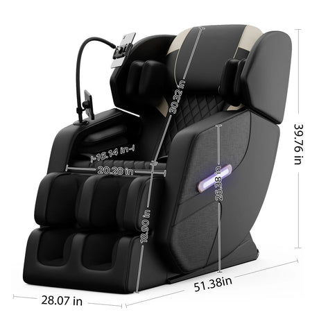 Zero Gravity Full Body Air Pressure PU Leather Massage Chair - Omega Lifestyles