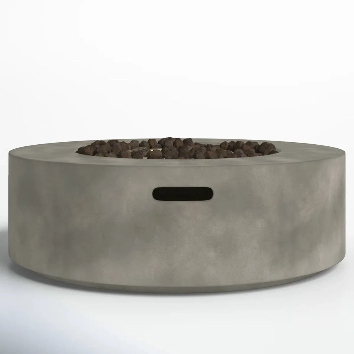 Modern Fiber Reinforced Concrete Outdoor Fire Pit Table - Omega Lifestyles