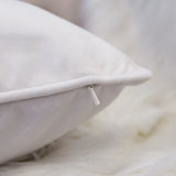 Let It Snow Embroidered Cotton Throw Pillow 20x20 Inch - Omega Lifestyles