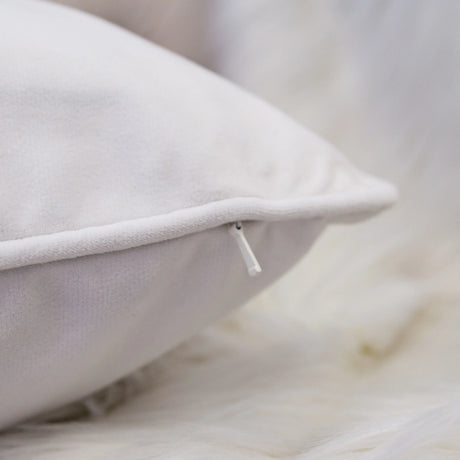 Let It Snow Embroidered Cotton Throw Pillow 20x20 Inch - Omega Lifestyles