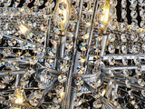 32-Inch French Empire Crystal Chandelier With 27 LED Lights - Omega Lifestyles