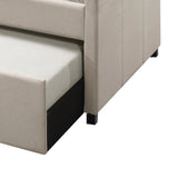 Fog Upholstered Twin Daybed With Roll-Out Trundle - Omega Lifestyles