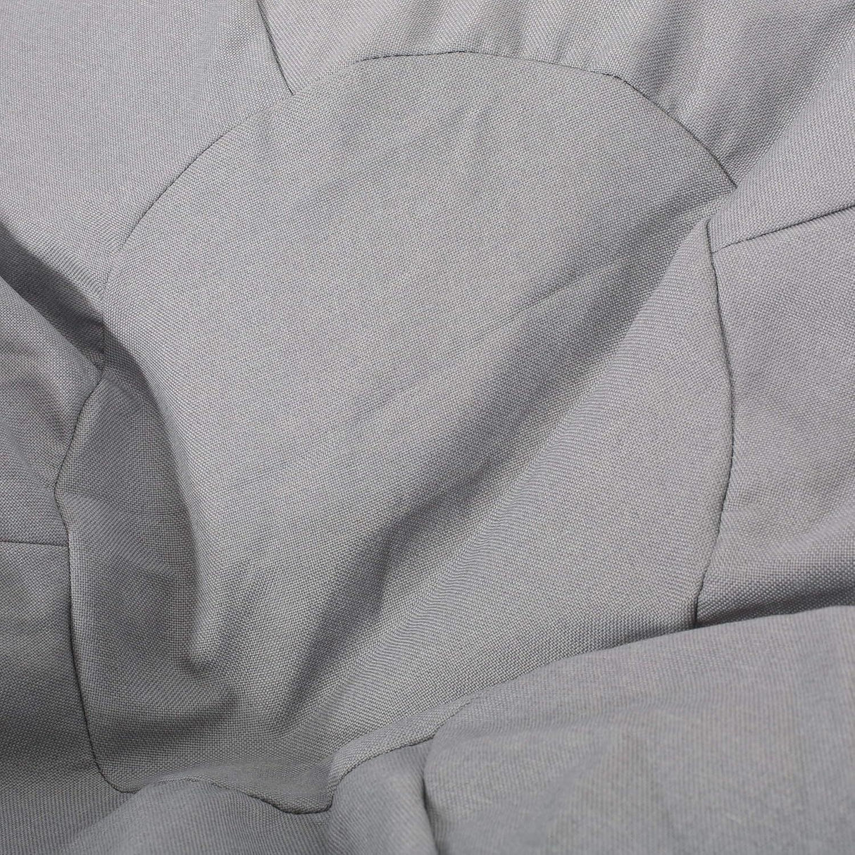 Light Gray Fabric Foam-Filled Bean Bag Chair - Omega Lifestyles