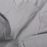 Light Gray Fabric Foam-Filled Bean Bag Chair - Omega Lifestyles