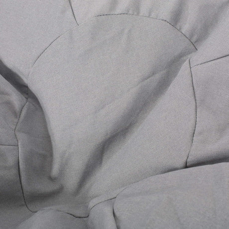 Light Gray Fabric Foam-Filled Bean Bag Chair - Omega Lifestyles