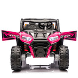 24V Dual-Seat Kids Ride-On UTV With Remote Control - Omega Lifestyles