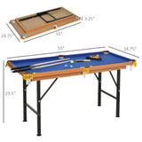 Portable Folding Miniature Pool Table With Full Set - Omega Lifestyles