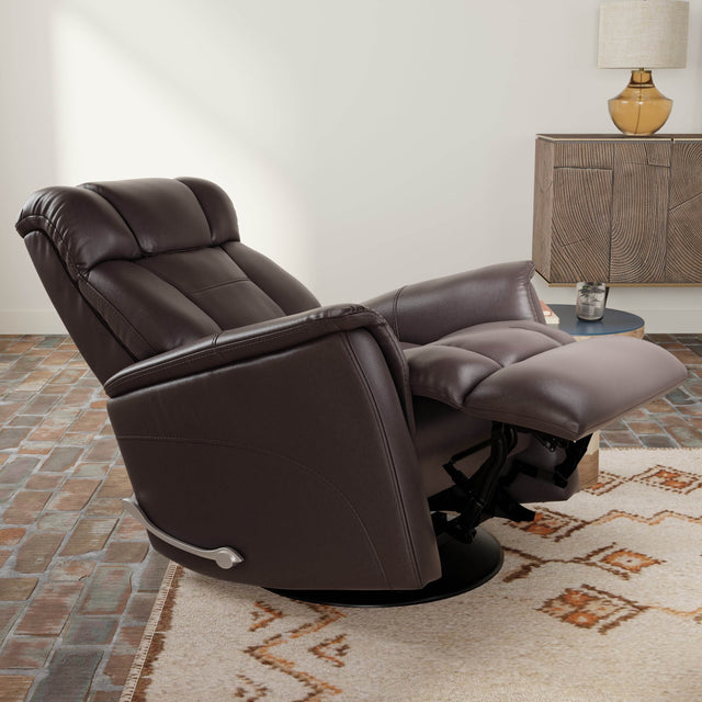 Swivel Glider Recliner With Manual Adjustable Headrest - Omega Lifestyles