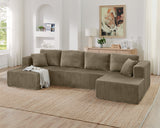 Minimalist Modular U-Shaped Foam Sectional Sofa
