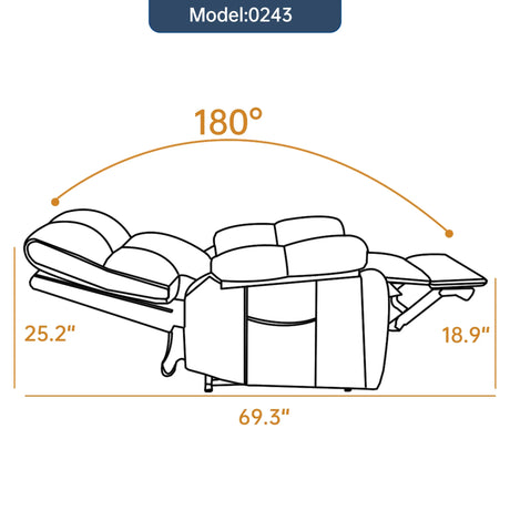 Medium Firm Faux Leather Power Lift Massage Recliner Chair - Omega Lifestyles