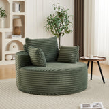 Corduroy Foam Modular Sleeper Chair No Assembly Required - Omega Lifestyles