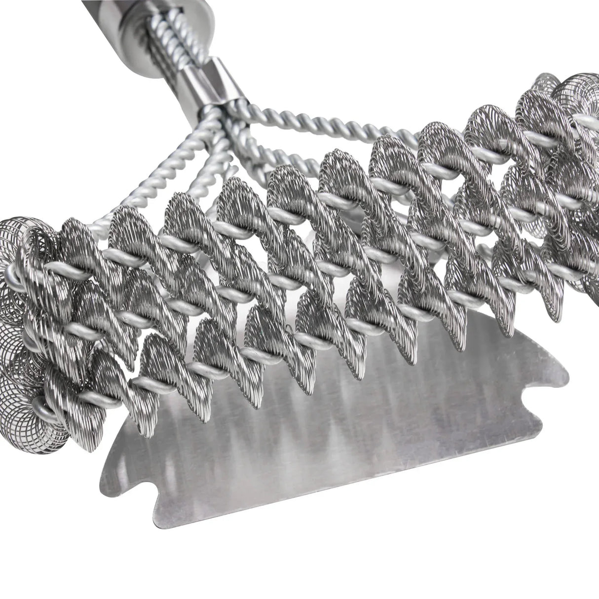 Stainless Steel Heavy-Duty BBQ Grill Brush And Scraper - Omega Lifestyles