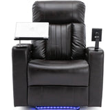 Electric Power Recliner Chair With Storage Cupholders Tray - Omega Lifestyles