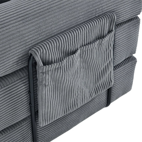 Convertible Corduroy Memory Foam Folding Sofa Bed - Omega Lifestyles