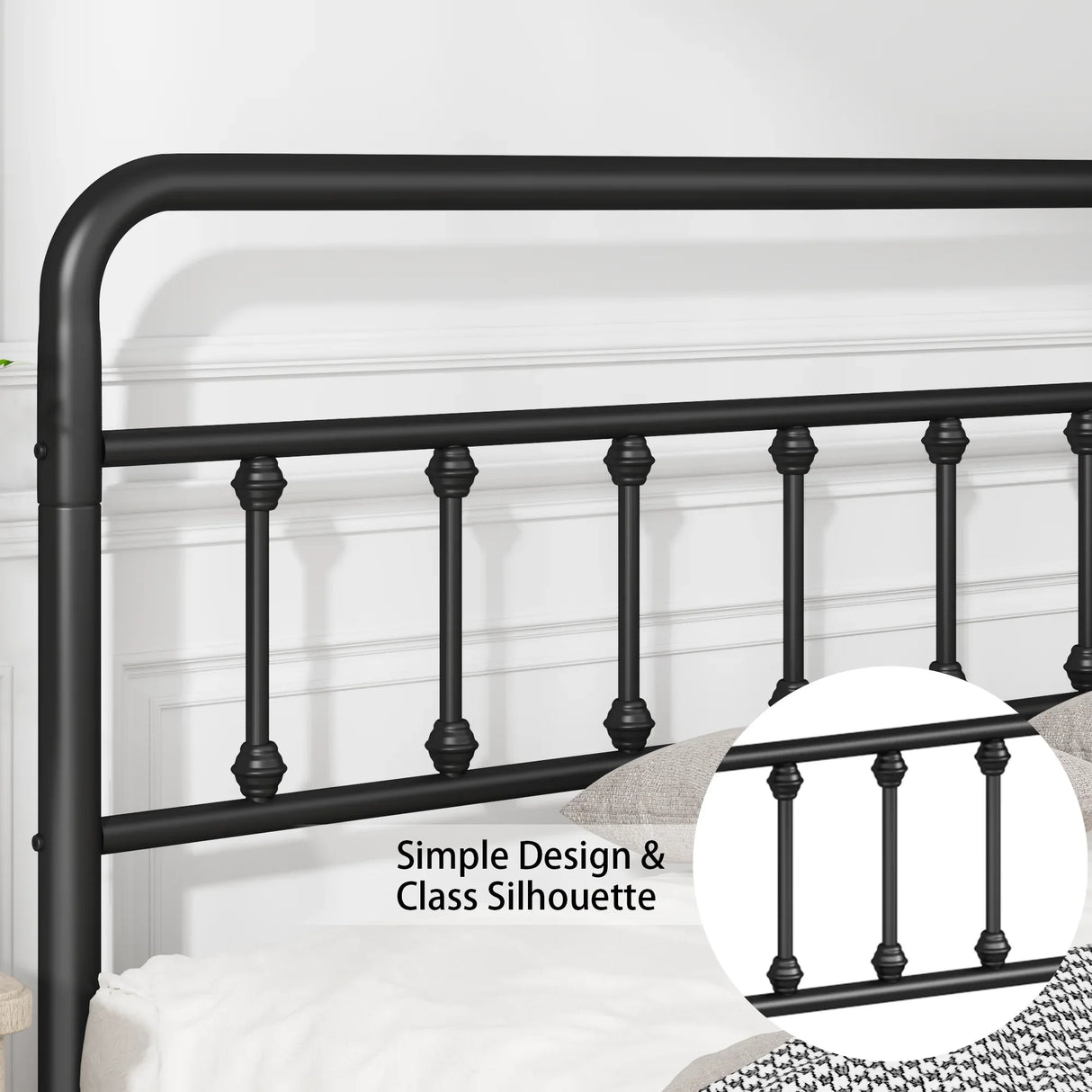 Full Size Metal Bed Frame With Headboard And Storage - Omega Lifestyles