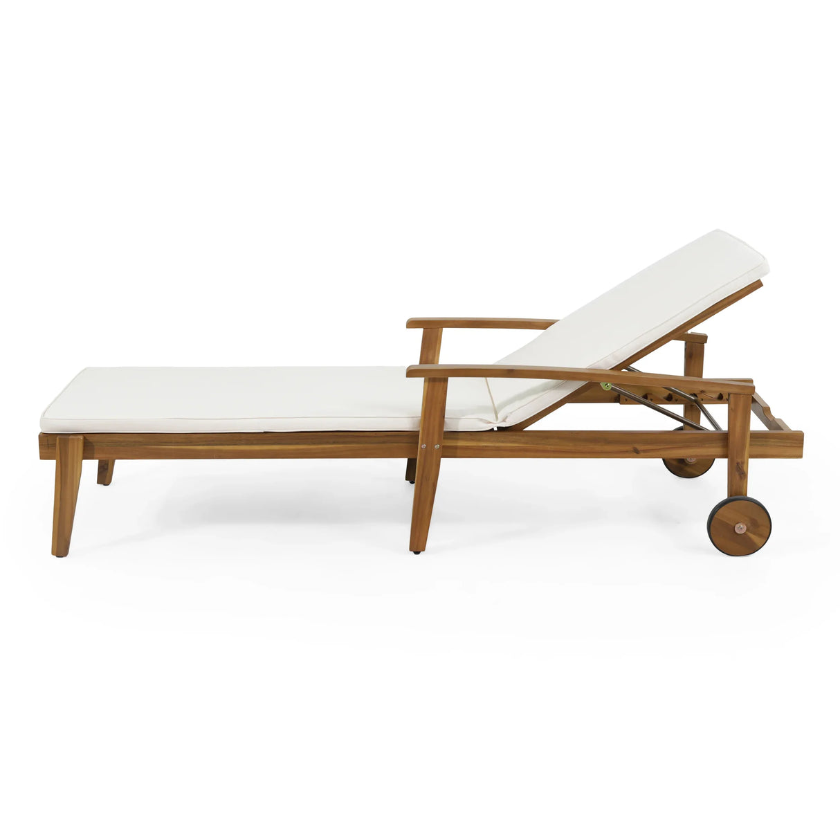 Acacia Wood Adjustable Reclining Chaise Lounge - Omega Lifestyles