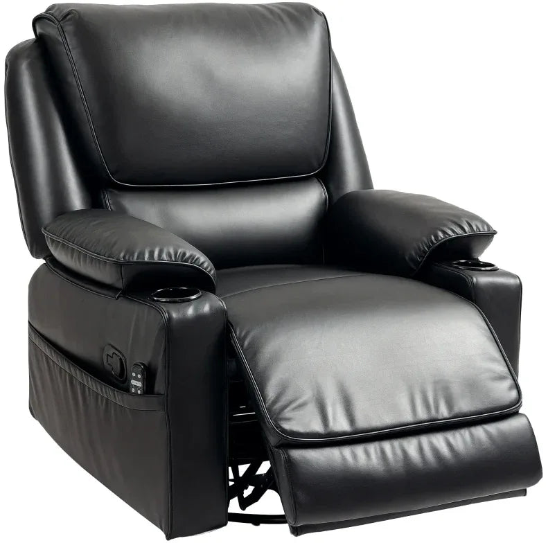 Oversized Swivel Recliner Massage Chair With Heat - Omega Lifestyles
