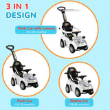 3-in-1 Toddler Push Car Ride-On Sliding Stroller - Omega Lifestyles