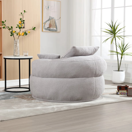 Modern Chenille Circular Foam Sponge Sleeper Chair - Omega Lifestyles