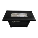 Modern Steel Outdoor Fire Pit Table With Lid