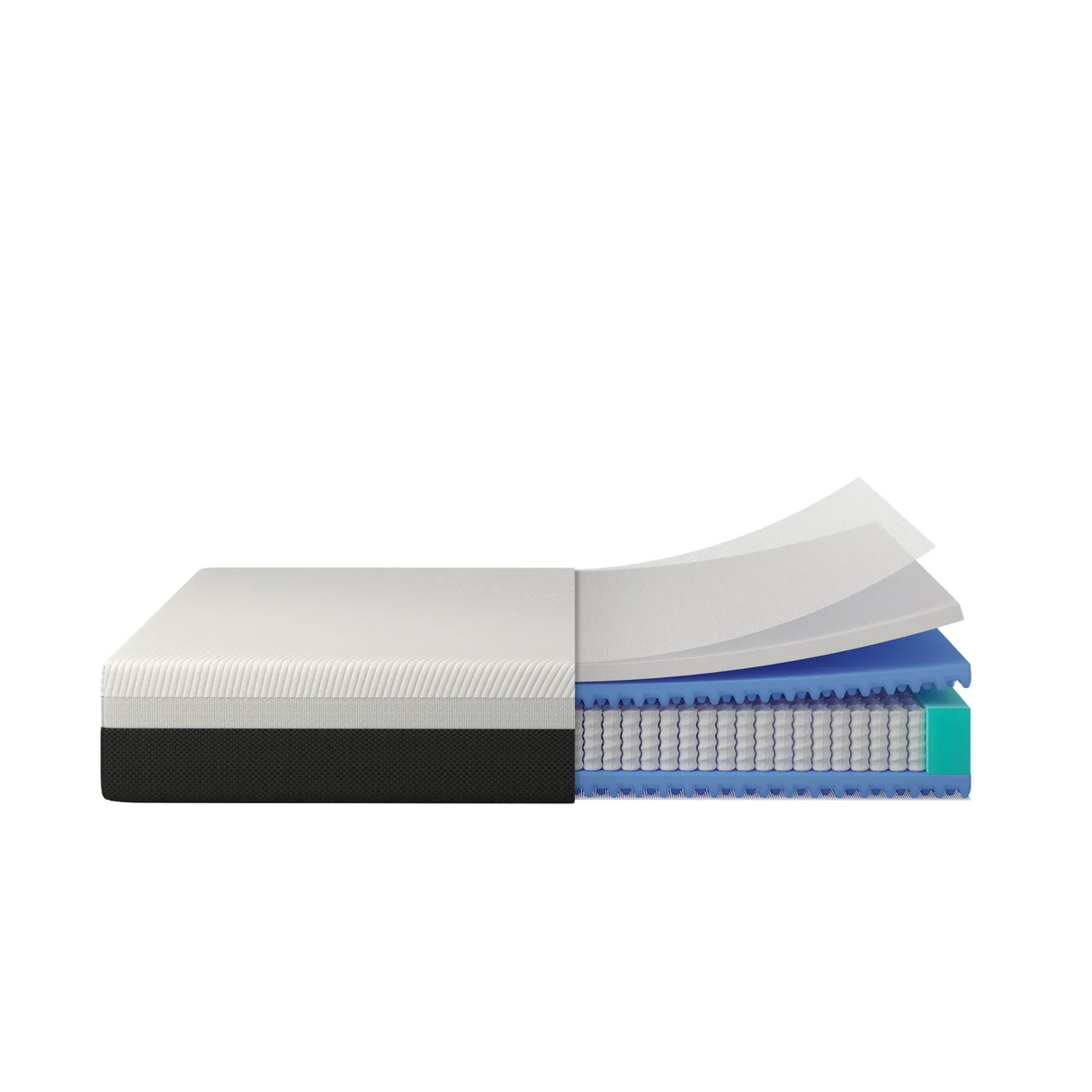 Medium 12-Inch Hybrid Ice Memory Foam Queen Mattress - Omega Lifestyles