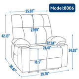 Beige Chenille Power Lift Recliner Chair With Massage Heating - Omega Lifestyles