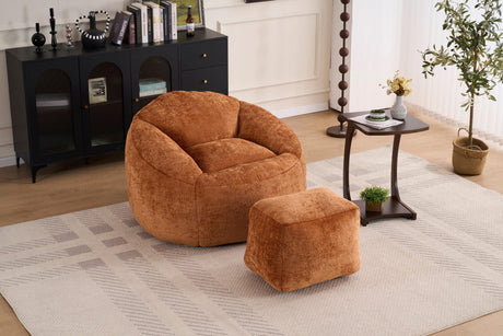 Extra Soft Chenille Memory Foam Bean Bag Chair - Omega Lifestyles