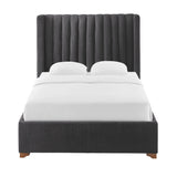 Twin Upholstered Corduroy Fabric Bed Frame - Omega Lifestyles