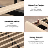 Queen Adjustable Faux Leather Bed Frame With Charging Station - Omega Lifestyles