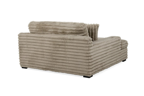 Corduroy Jumbo Chaise Armchair With Dual Cup Holders - Omega Lifestyles