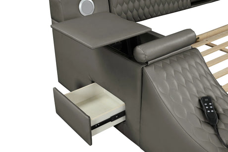 Remote-Controlled Massage Chaise Lounge Bed Frame - Omega Lifestyles