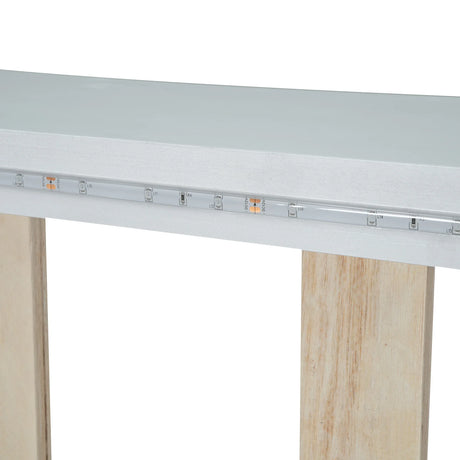 Twin Race Car-Shaped Wood Platform Bed With LED - Omega Lifestyles