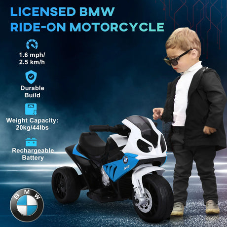 Licensed BMW 6V Toddler 3-Wheeled Electric Motorcycle - Omega Lifestyles