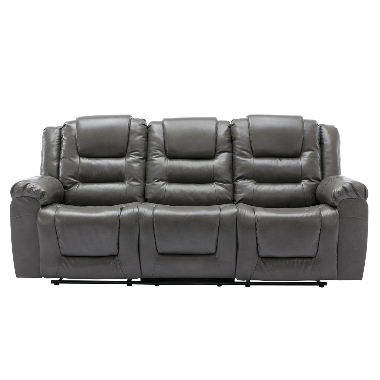 Home Theater 3-Seater Manual Recliner Chair With Cup Holders - Omega Lifestyles