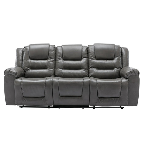 Home Theater 3-Seater Manual Recliner Chair With Cup Holders - Omega Lifestyles