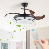 42-Inch Retractable LED Ceiling Fan With Remote Control