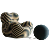 Ergonomic Foam Polyester Blue Armchair With Support - Omega Lifestyles