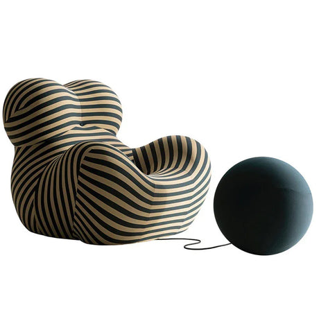 Ergonomic Foam Polyester Blue Armchair With Support - Omega Lifestyles