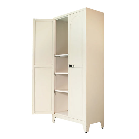 71-Inch Steel Locking Storage Cabinet With Adjustable Shelves - Omega Lifestyles